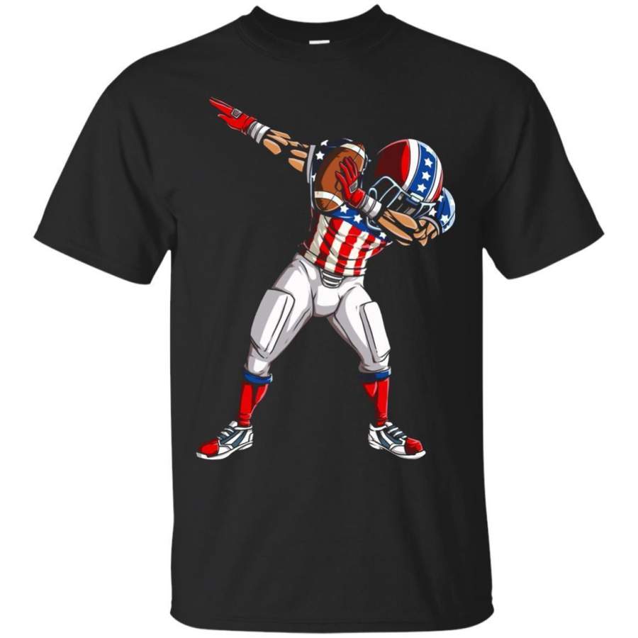 AGR Dabbing Football T Shirt American Flag 4th Of July Usa Us zGalaxy T-Shirt