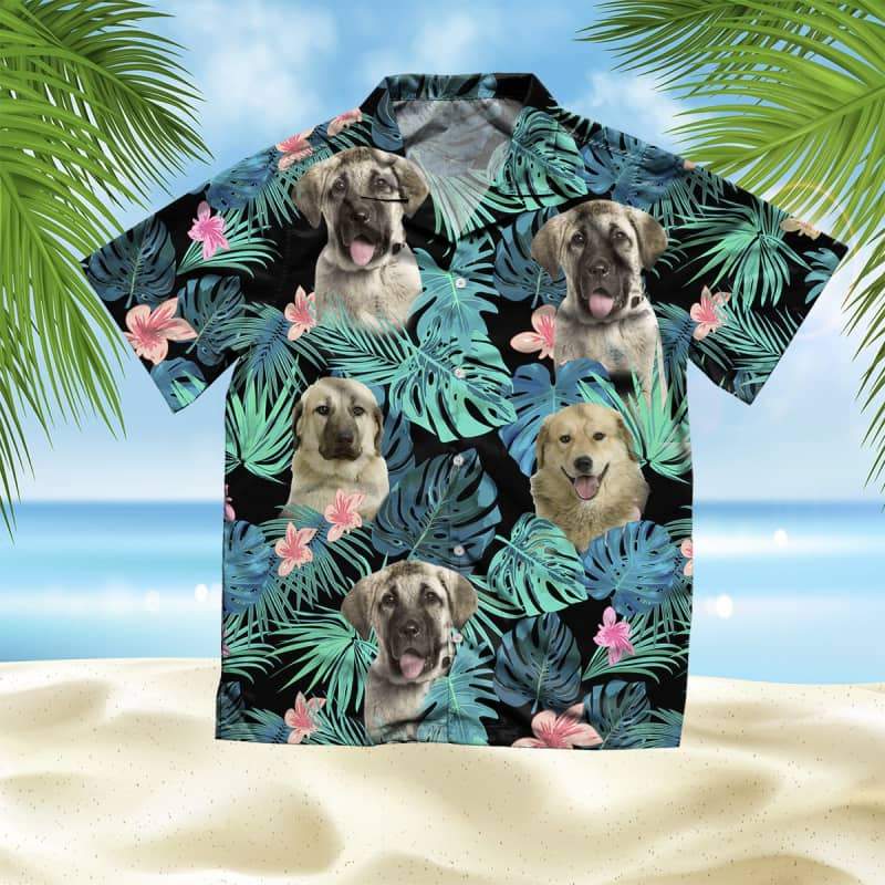 Anatolian Shepherd Dog Summer Leaves Hawaiian Shirt, Shepherd Hawaiian Shirt, Aloha Shirt For Dog Lover