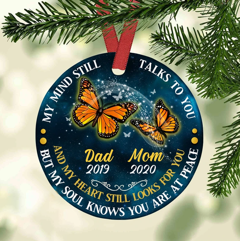 Memorial Butterfly Ceramic Ornament