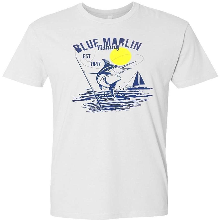 Urbanica Hobbynica Blue Marlin Fishing Nautical Salt Water Sea Sport Men’S Tshirt