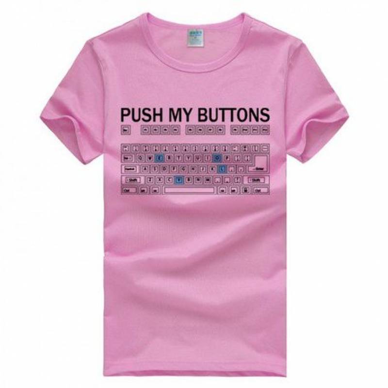 push my button t shirt