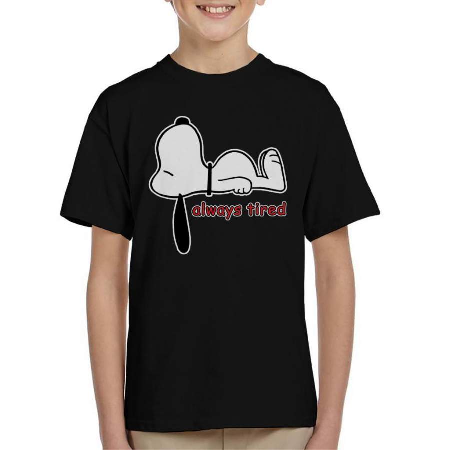 Snoopy Always Tired Kid’s T-shirt