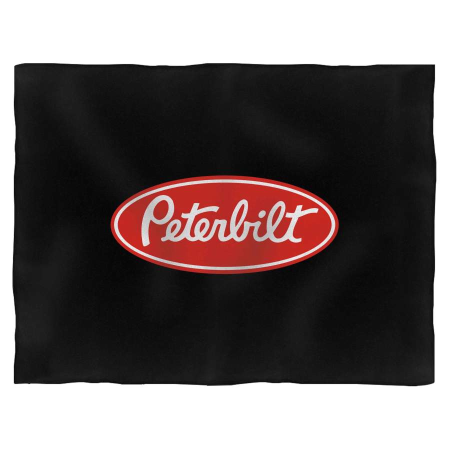 Peterbilt Truck Logo Blanket