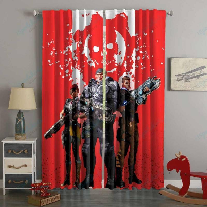 3D Printed Gears Of War Style Custom Living Room Curtains