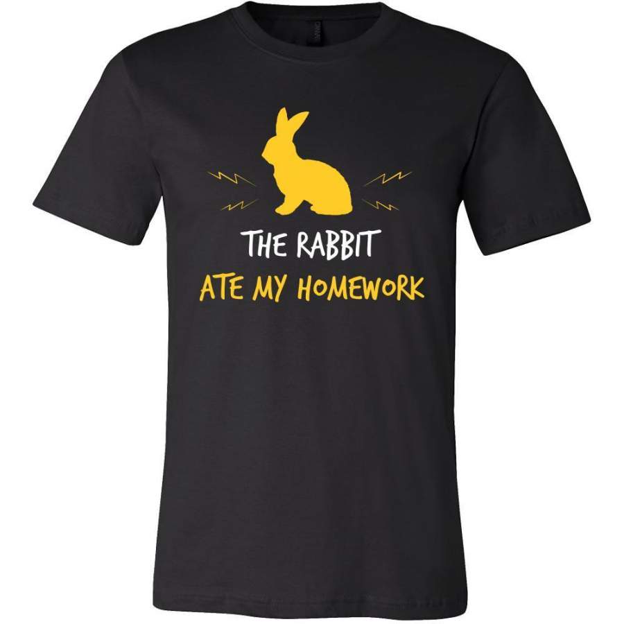 Rabbit Shirt – Homework – Animal Lover Gift