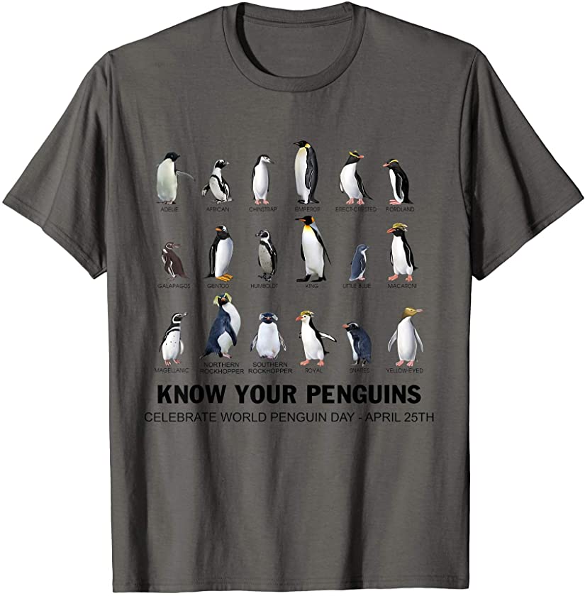 Know Your World Penguin Celebrate World Penguin Day April 25 T-Shirt