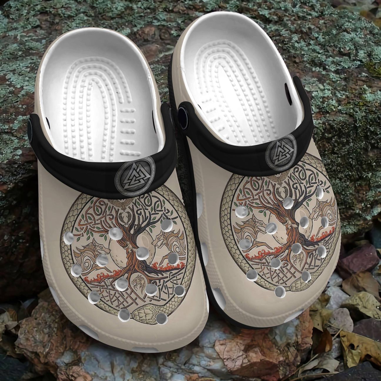 Viking Personalized Clog, Custom Name, Text, Color, Number Fashion Style For Women, Men, Kid, Print 3D Tree Of Life