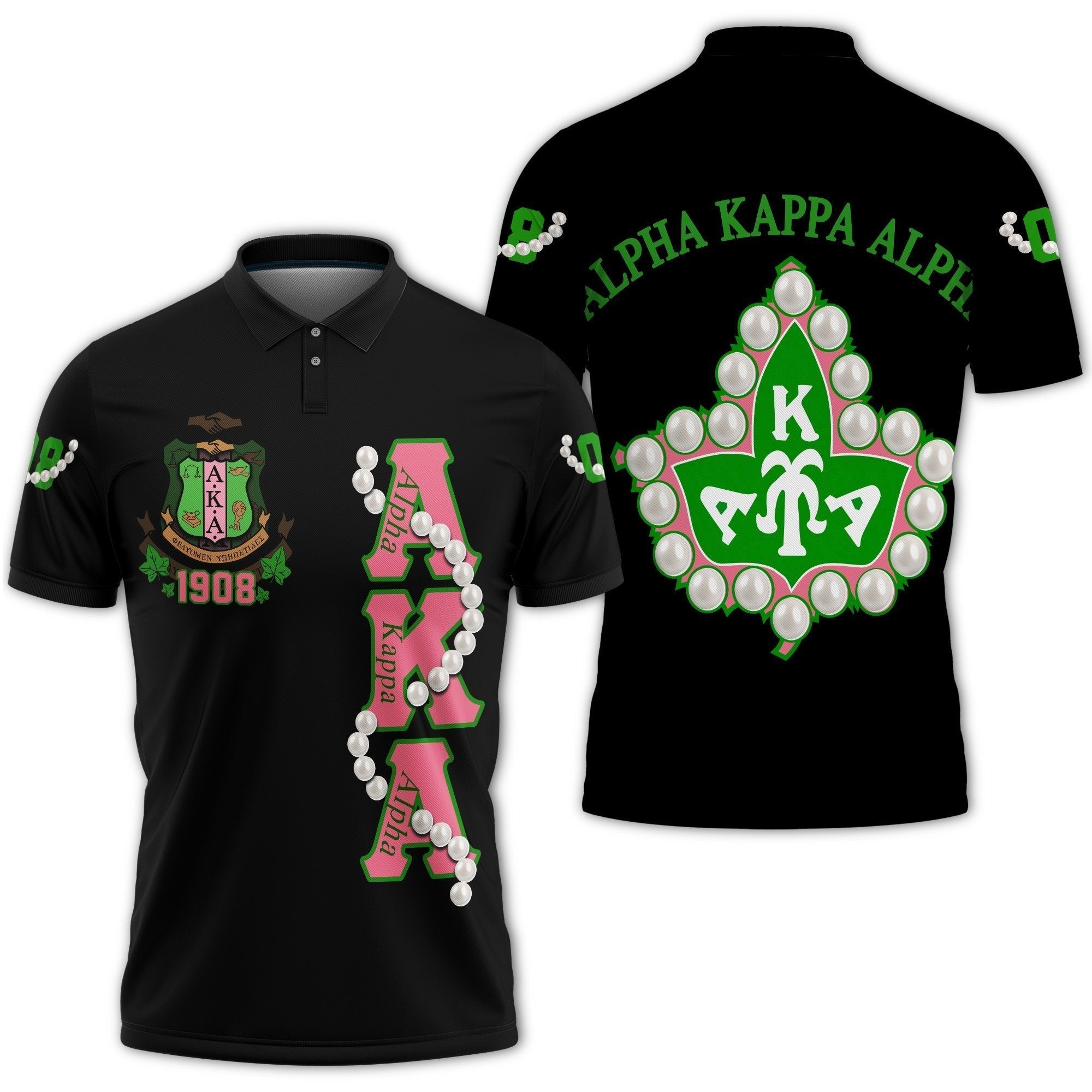 Alpha Kappa Alpha Pearl Polo Shirt