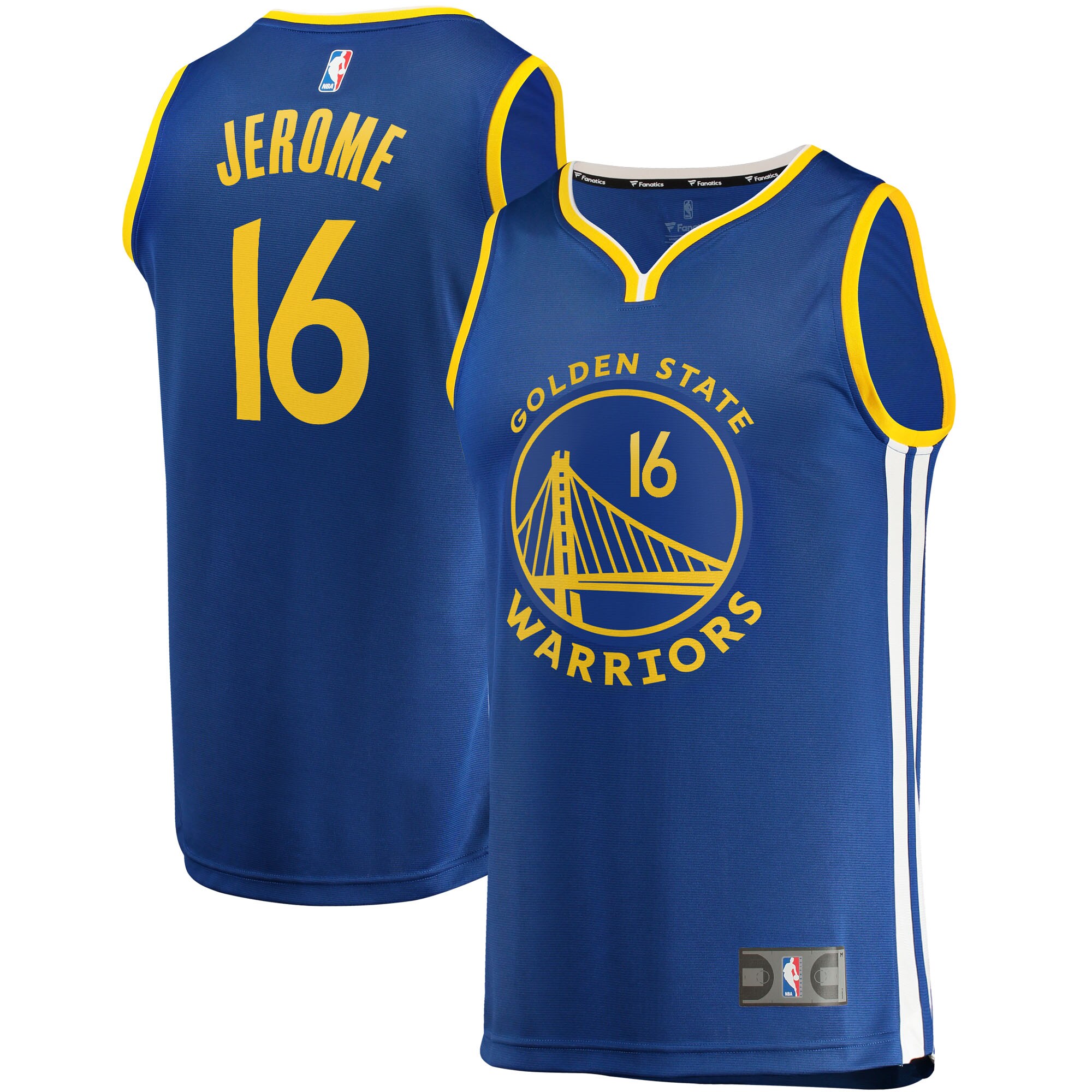 Ty Jerome Golden State Warriors Fast Break Jersey – Icon Edition – Blue