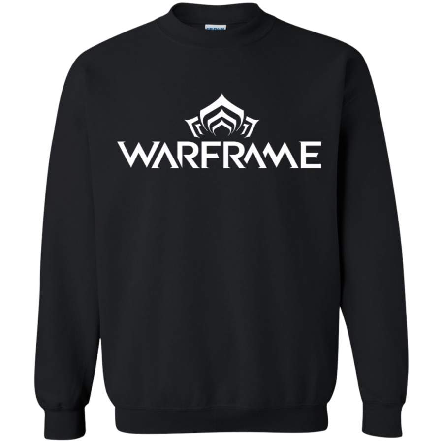 AGR Warframe Logo White Crewneck Pullover Sweatshirt