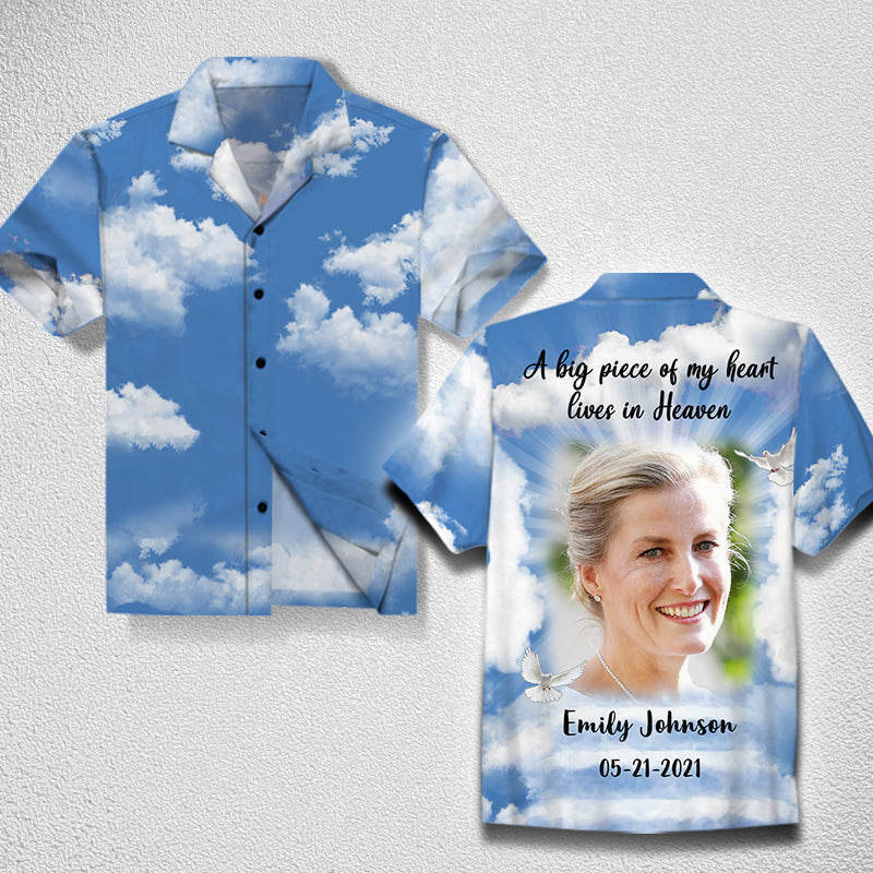 In Loving Memories Of Personalized Photo All Over Print Hawaii Shirt Memorial Ha20838