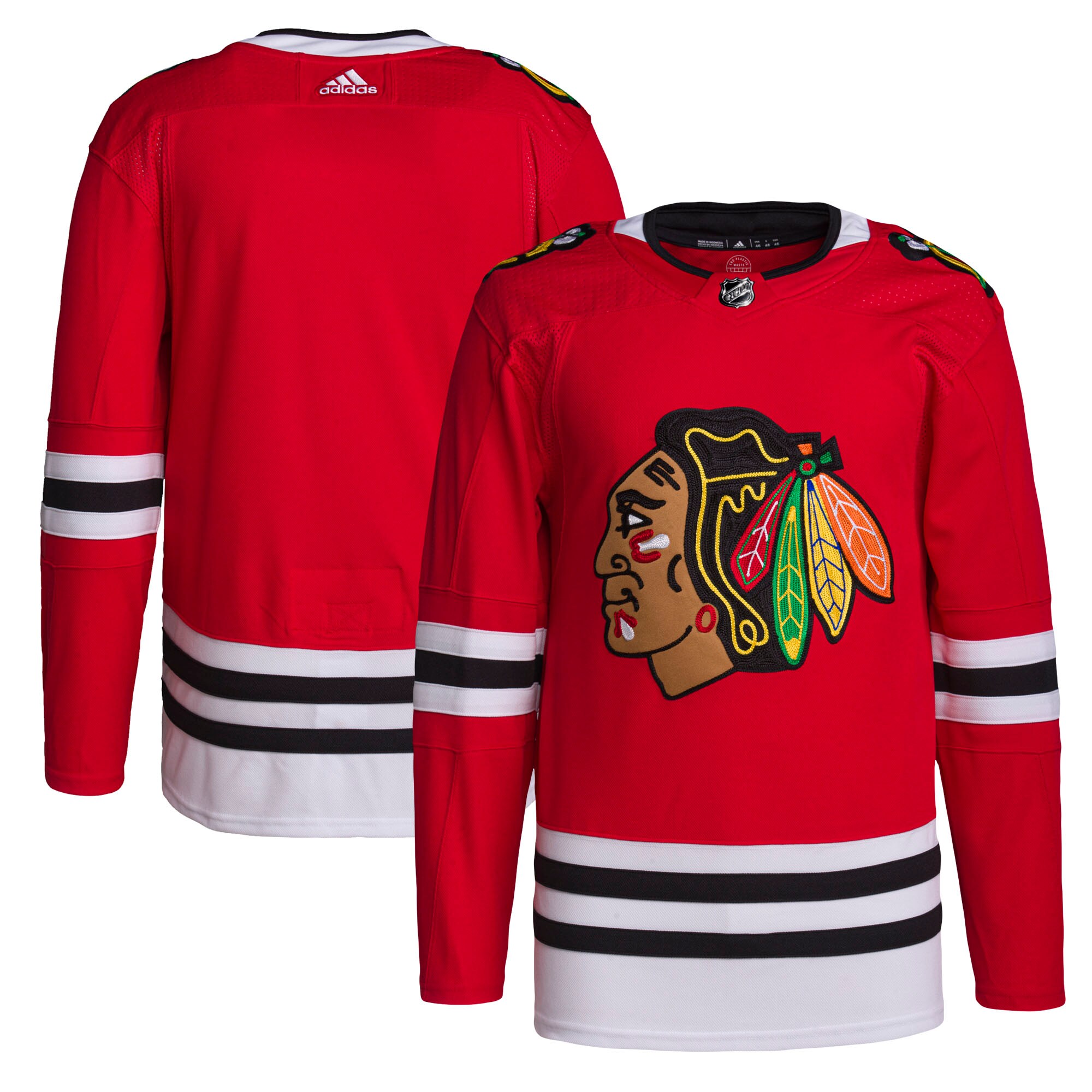 Men's Chicago Blackhawks adidas Red Home Primegreen Authentic Pro Jersey