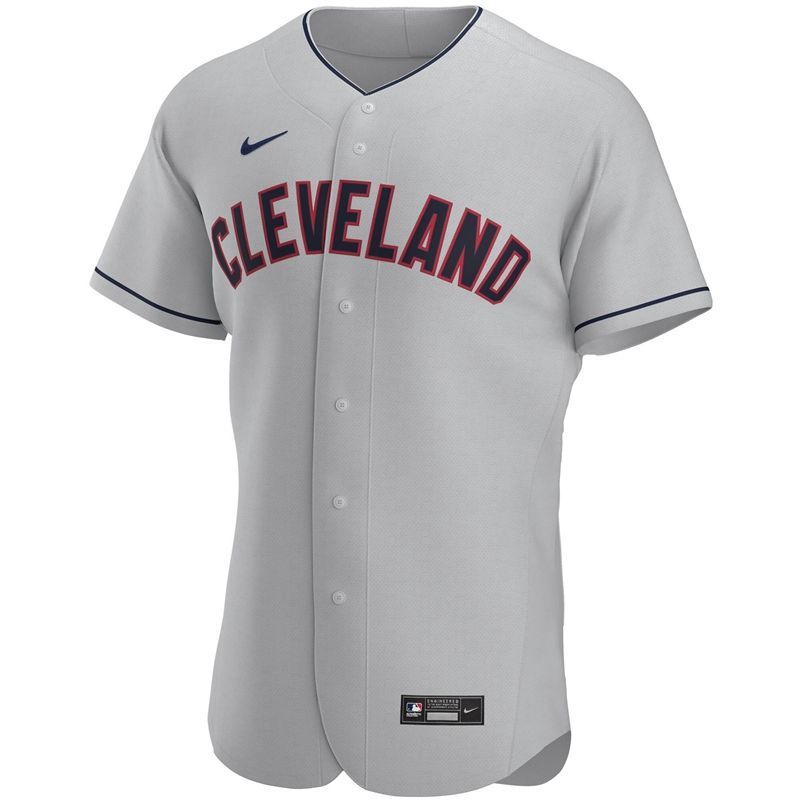 2020 MLB Personalized Custom Gray Cleveland Guardians Jersey