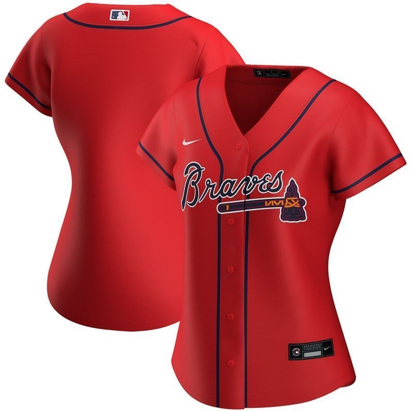 Alanta Braves 2020 MLB Red Womens Jersey