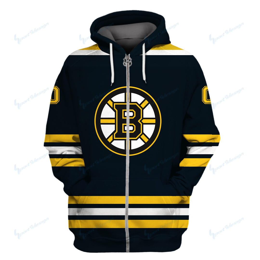 Boston Bruins Limited Edition All Over Print Hoodie Sweatshirt Zip Hoodie T Shirt Unisex 854