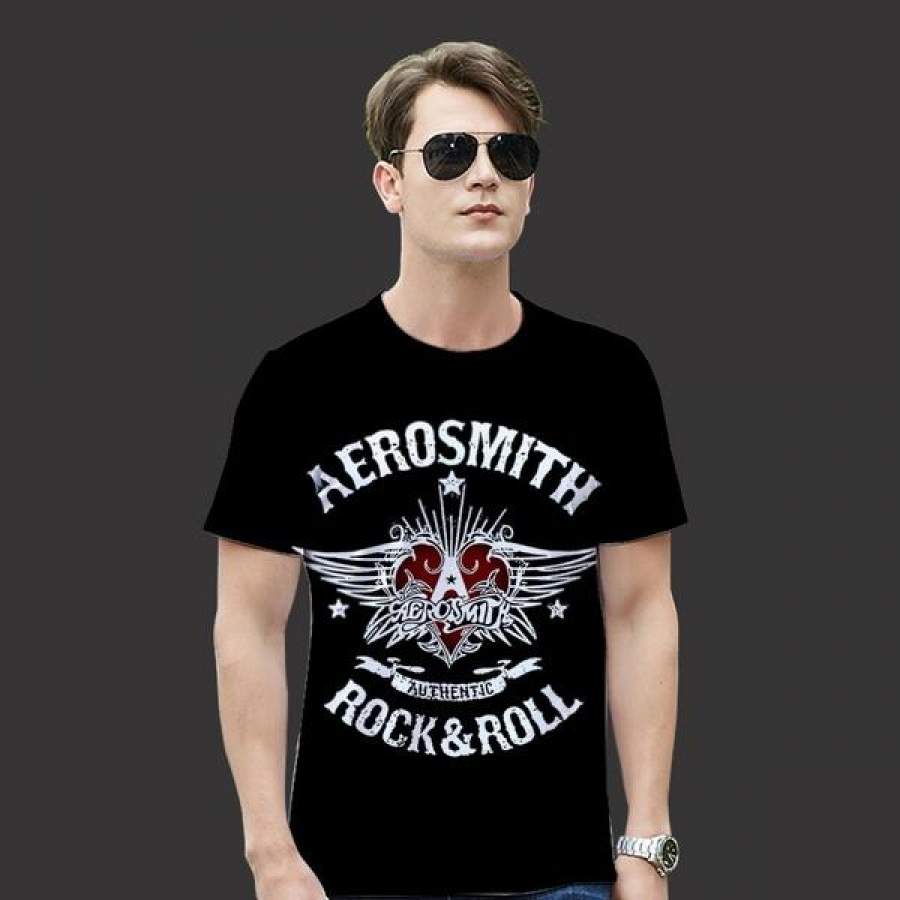 Aerosmith Graphic Tee Rock Party T-Shirt