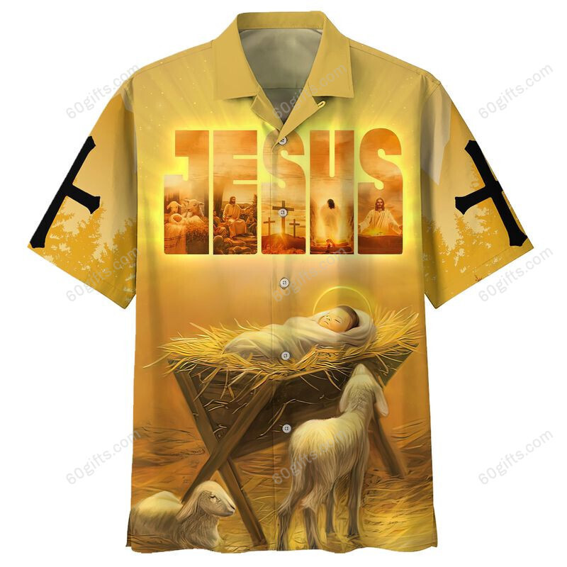 3D Jesus Hawaiian Shirt, Hoodie, Zip Hoodie, Hoodie Dress, Sweatshirt Sheep And God Christian All Over Print