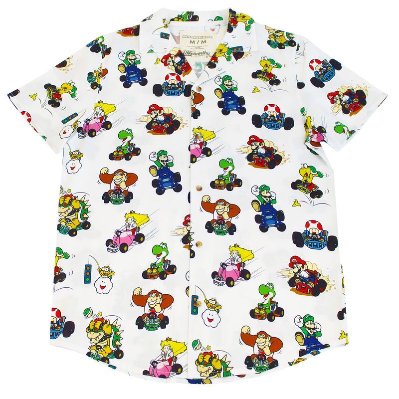 Mario Pattern For Man And Woman Print Short Sleeve Hawaii Shirt Dh Ha109252