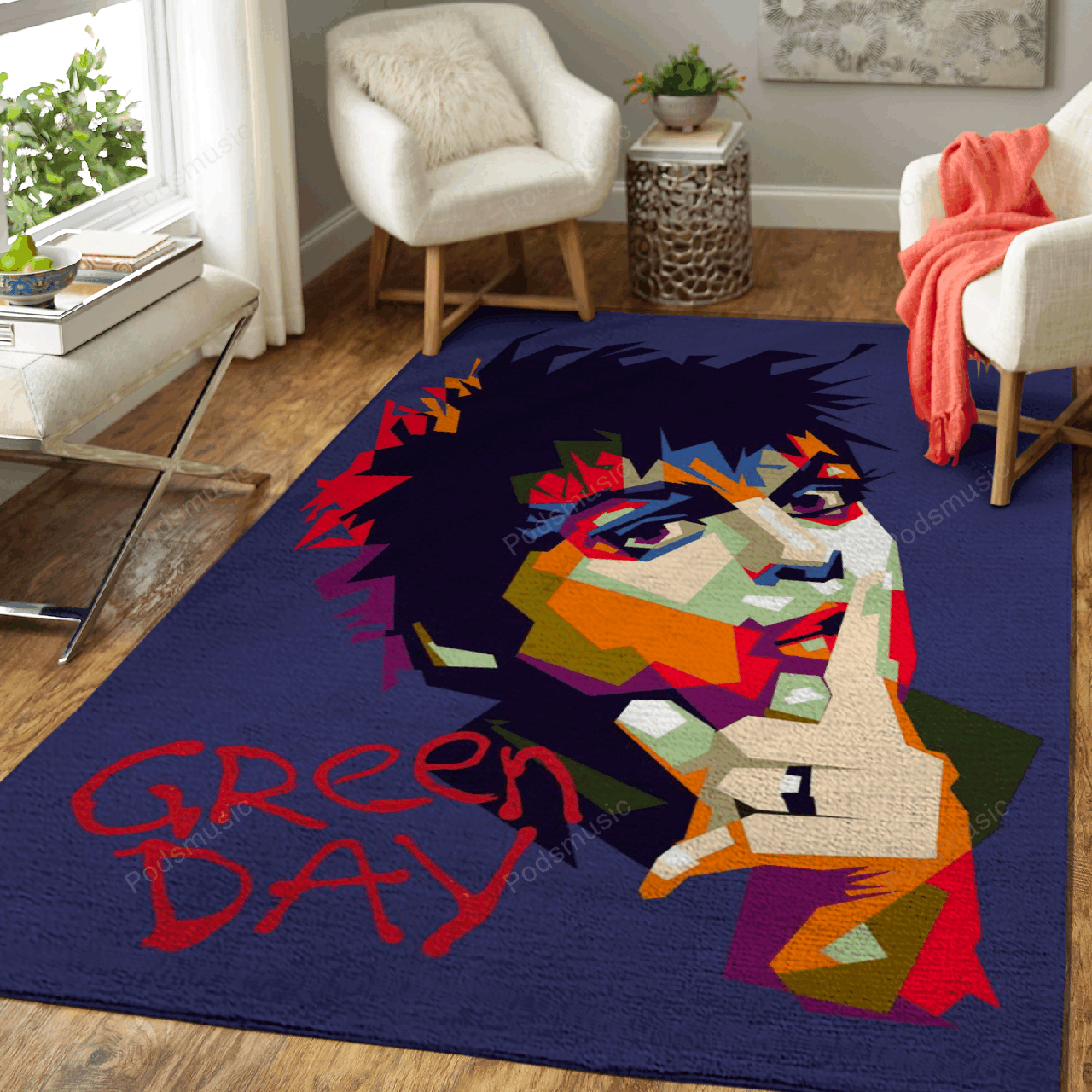 Billie Joe Armstrong – Music Legend Art For Fans Area Rug Carpet