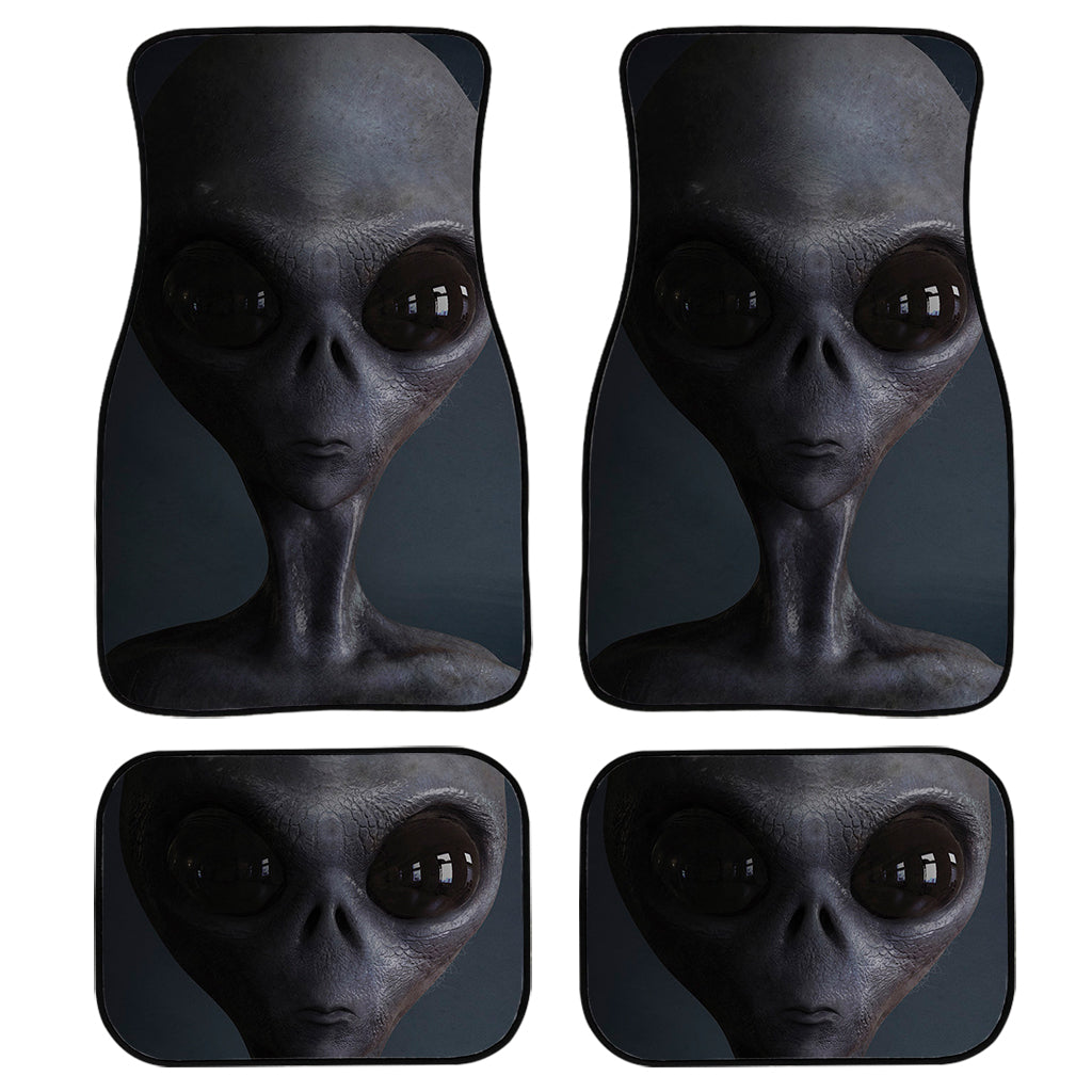 Scary Grey Alien 3D Print Front And Back Car Floor Mats, Front Car Mat