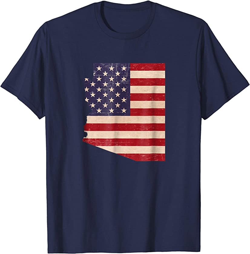 Arizona American Flag Vintage T-Shirt