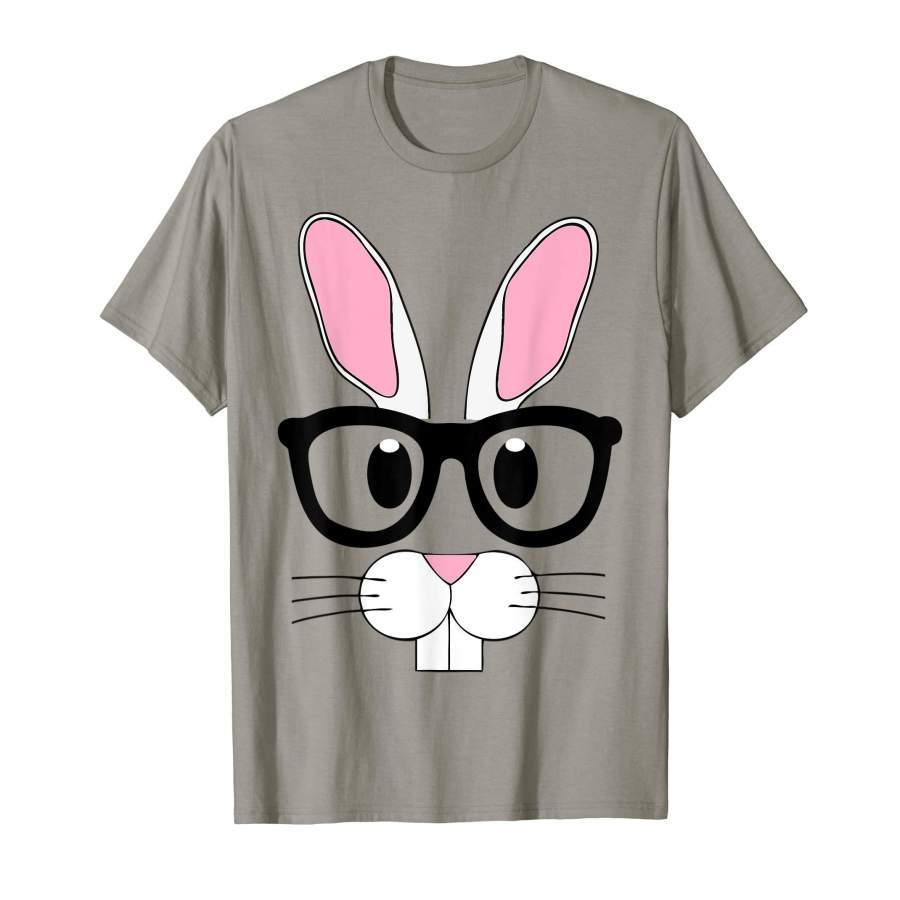 Nerd Emoji Bunny Easter Shirt Outfit Boys Girls Toddlers