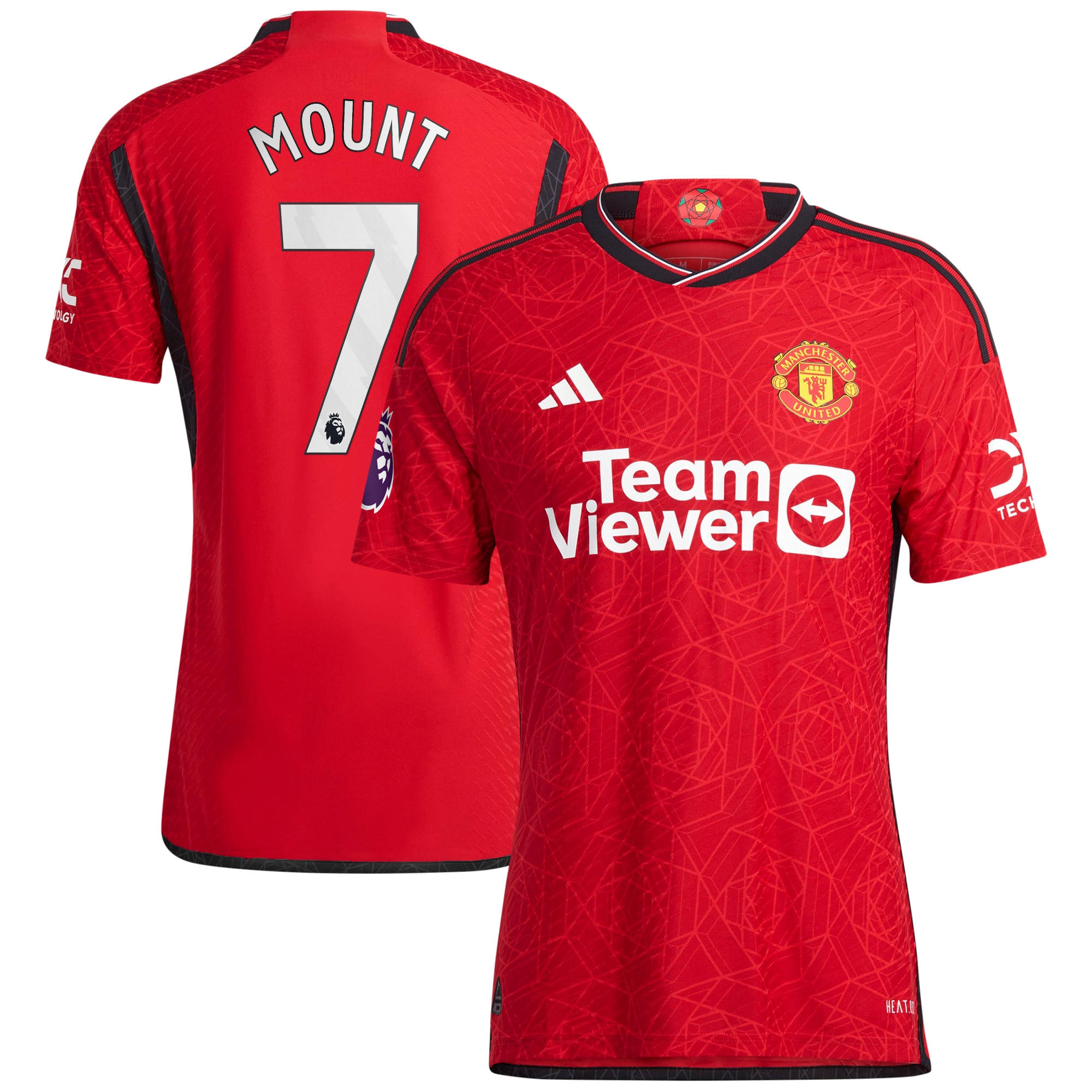 Mason Mount Manchester United 2023/24 Home Authentic Player Jersey – Red