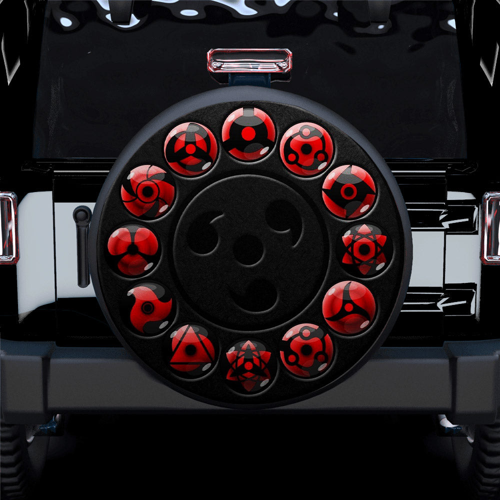 Sharingan Uchiha Anime Naruto Jeep Car Spare Tire Covers Gift For Campers