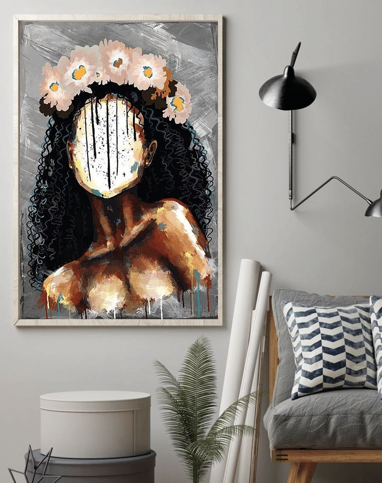 Black Queen Juneteenth Freedom Day Liberation Day Home Living Room Wall Decor Vertical Poster Canvas Y97