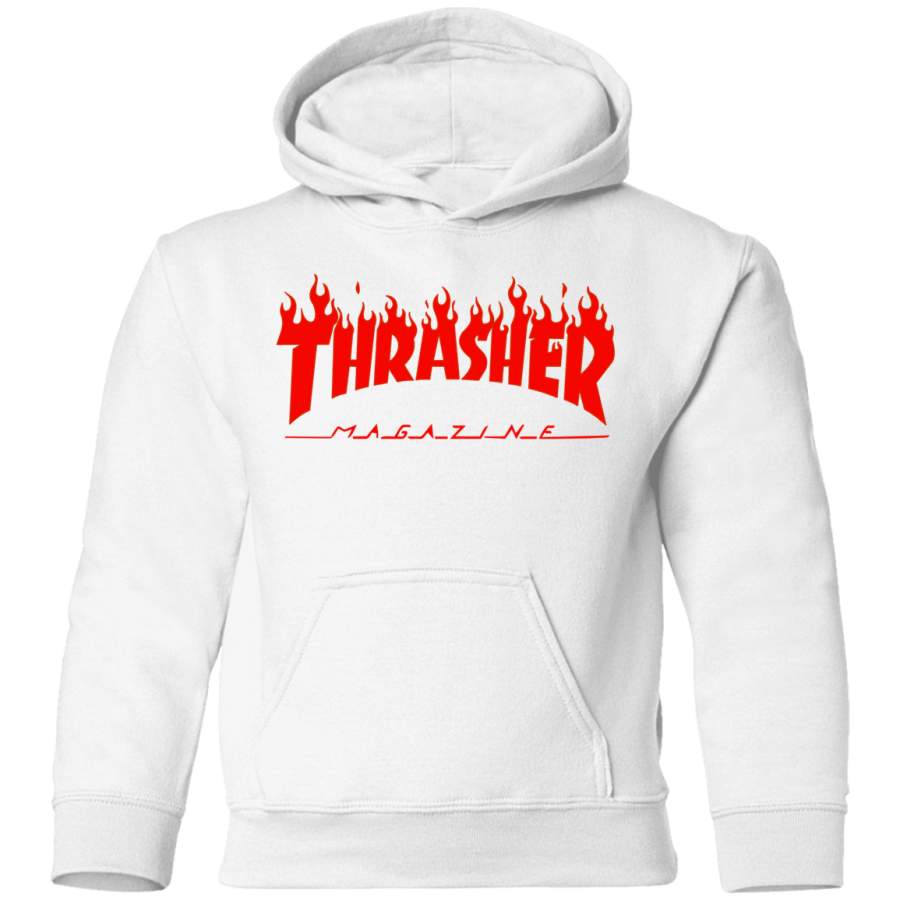 Thrasher Magazine – Skateboarding – Red Design Toddler Pullover Hoodie