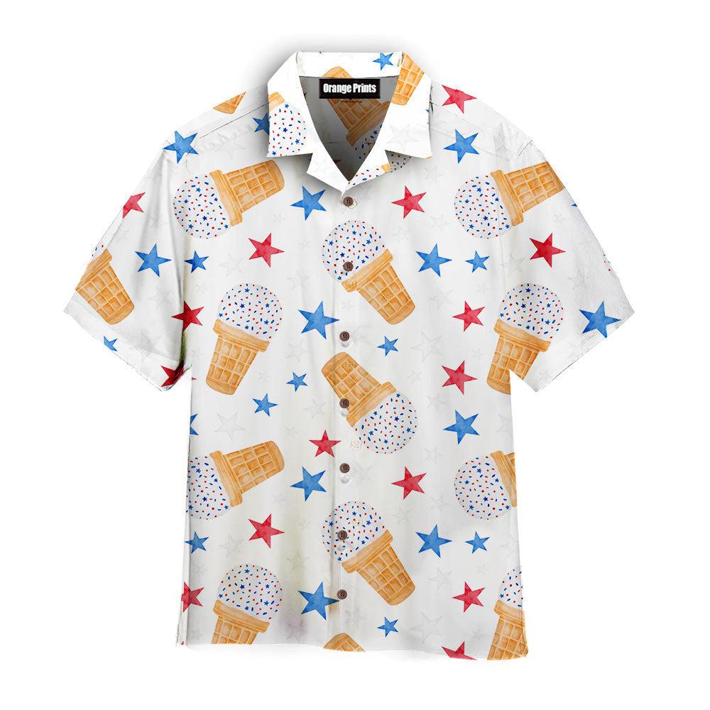 Watercolor Waffle Cone Ice Cream Aloha Hawaii Shirts For Men Women Ha32214