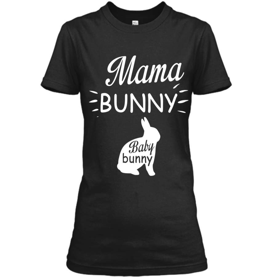 Mama Bunny Cute Easter Pregnancy Announcement Shirt Ladies Custom