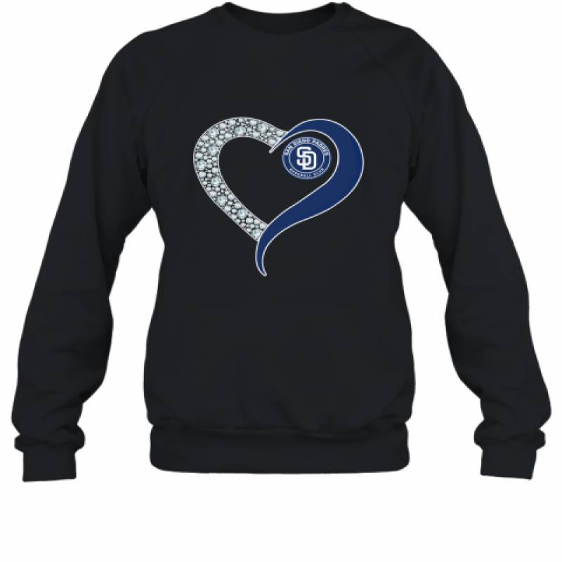 Diamond San Diego Padres Heart shirt Sweatshirt