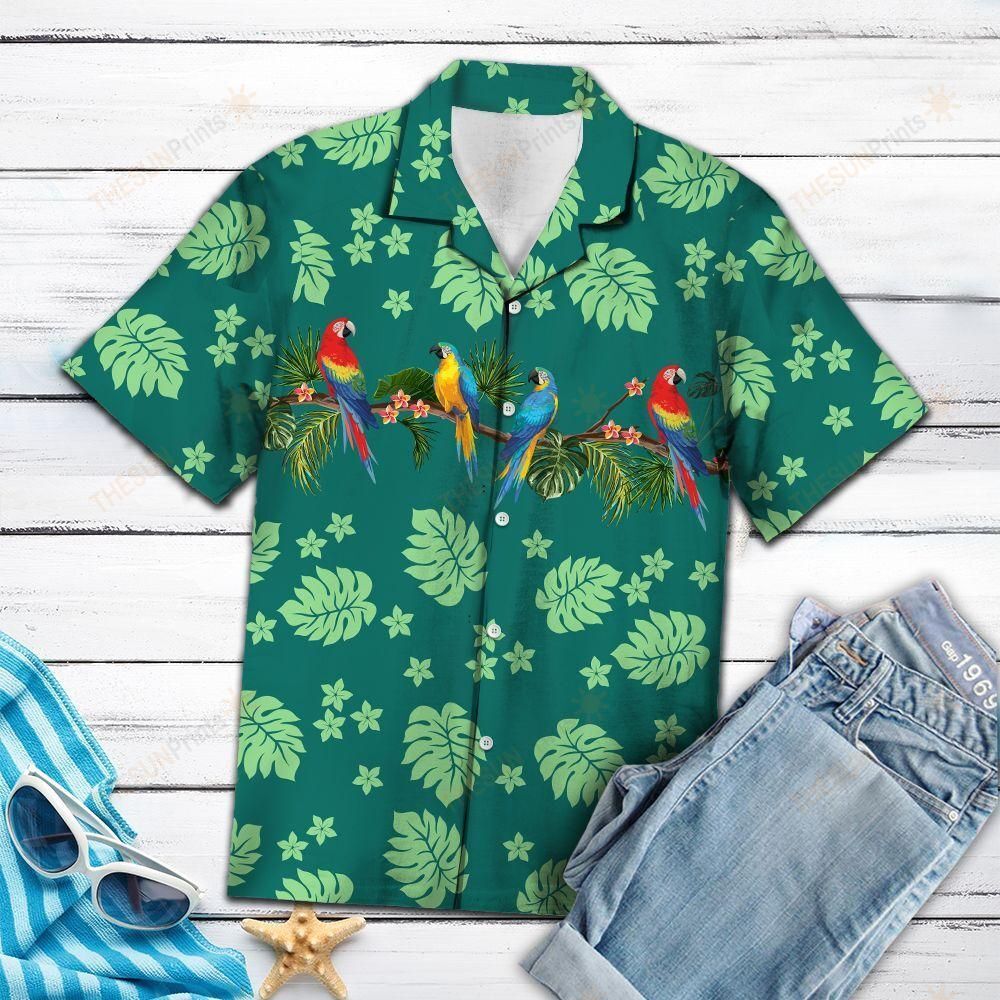 Parrot Forest Hawaiian Shirt Ha48841