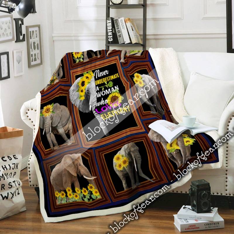 Never Estimate A Woman Who Loves Elephant Sofa Blanket DNL1609 Block Of Gear™ – Block of Gear