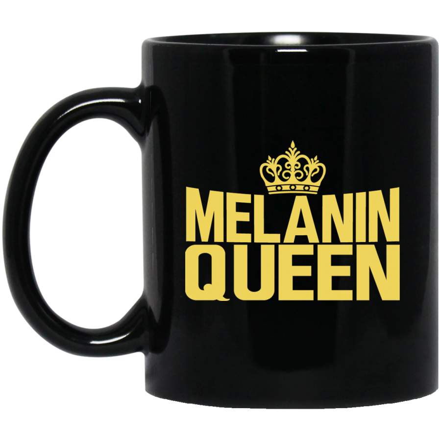 African American Coffee Mug Black Women Melanin Queen Crown Black History Month Mug for African Pride 11oz – 15oz Black Mug