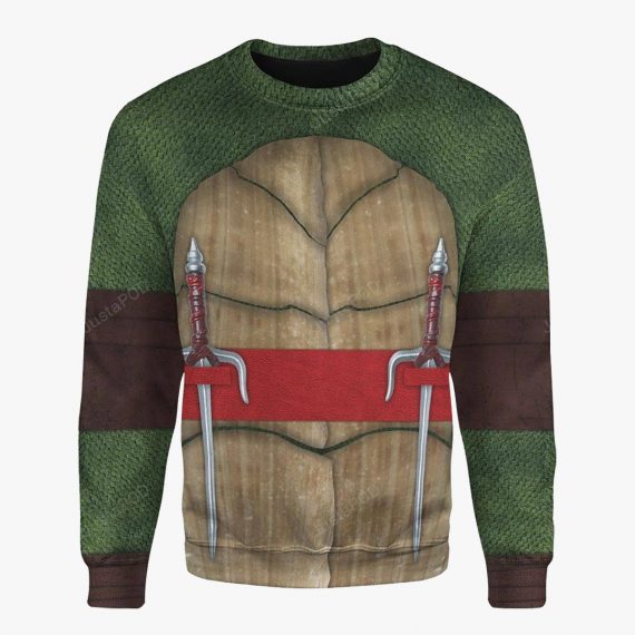 Movie Teenage Mutant Ninja Turtles Nightwatcher Raph Red Strings Ugly Christmas Sweater Sweatshirt