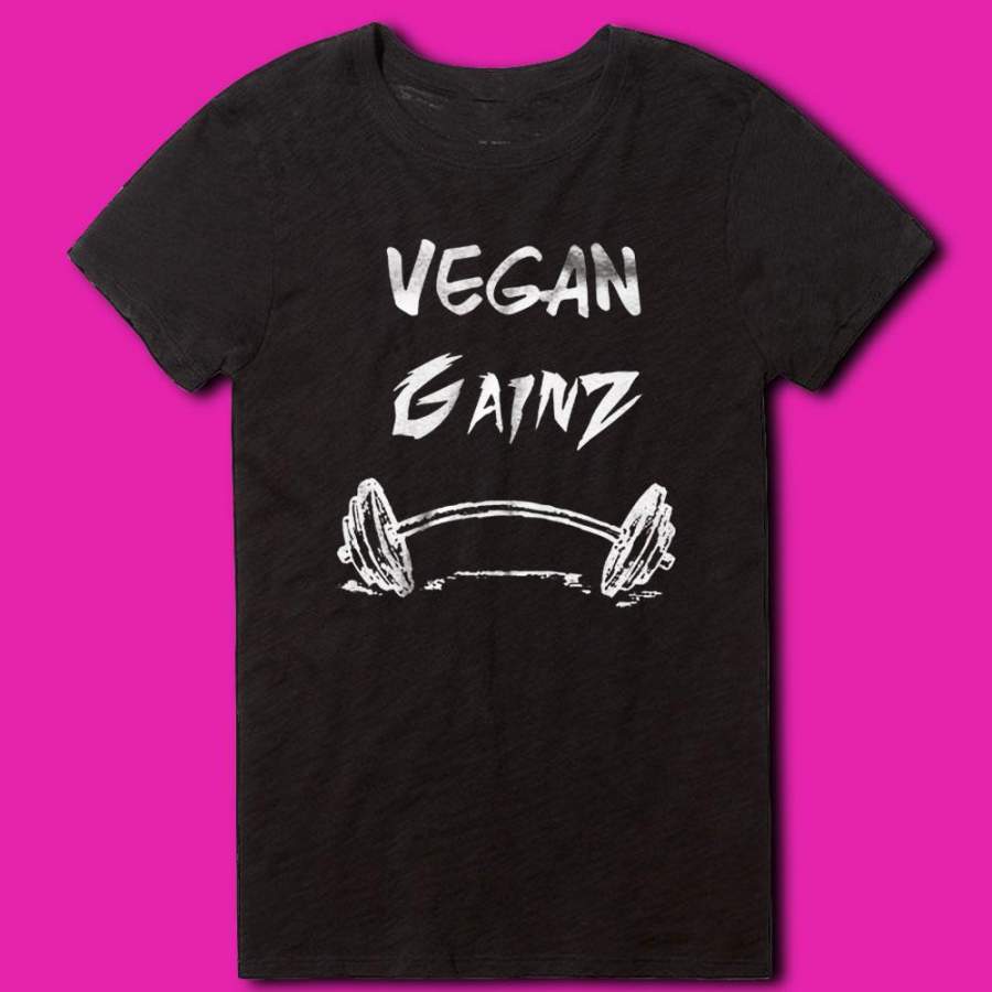 Vegan Veganism Vegan Gains Vegan Vegan Gym Vegan Funny Animal Rights Animal Activist Vegan Apparel Women’S T Shirt