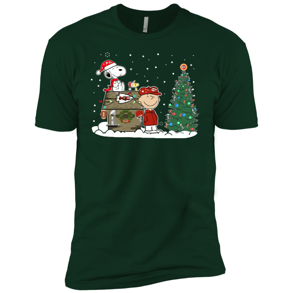 Buy Kansas City Chiefs Snoopy The Peanuts Ugly Christmas Sweater  Super Bowl Men’S T-Shirt