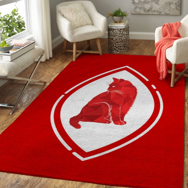 The Cute Captivated Cat – Animals Area Rug Carpet