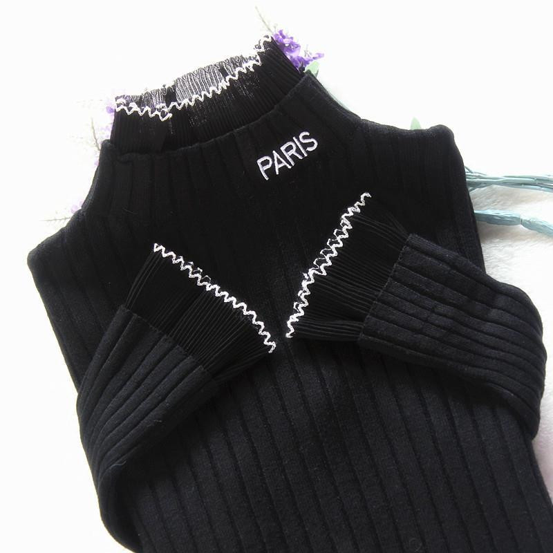 2020 New Autumn Winter Women Sweaters Pullovers Long Sleeve Casual Knitted Sweater Slim Jumpers Sweater Female Black White P311 alx