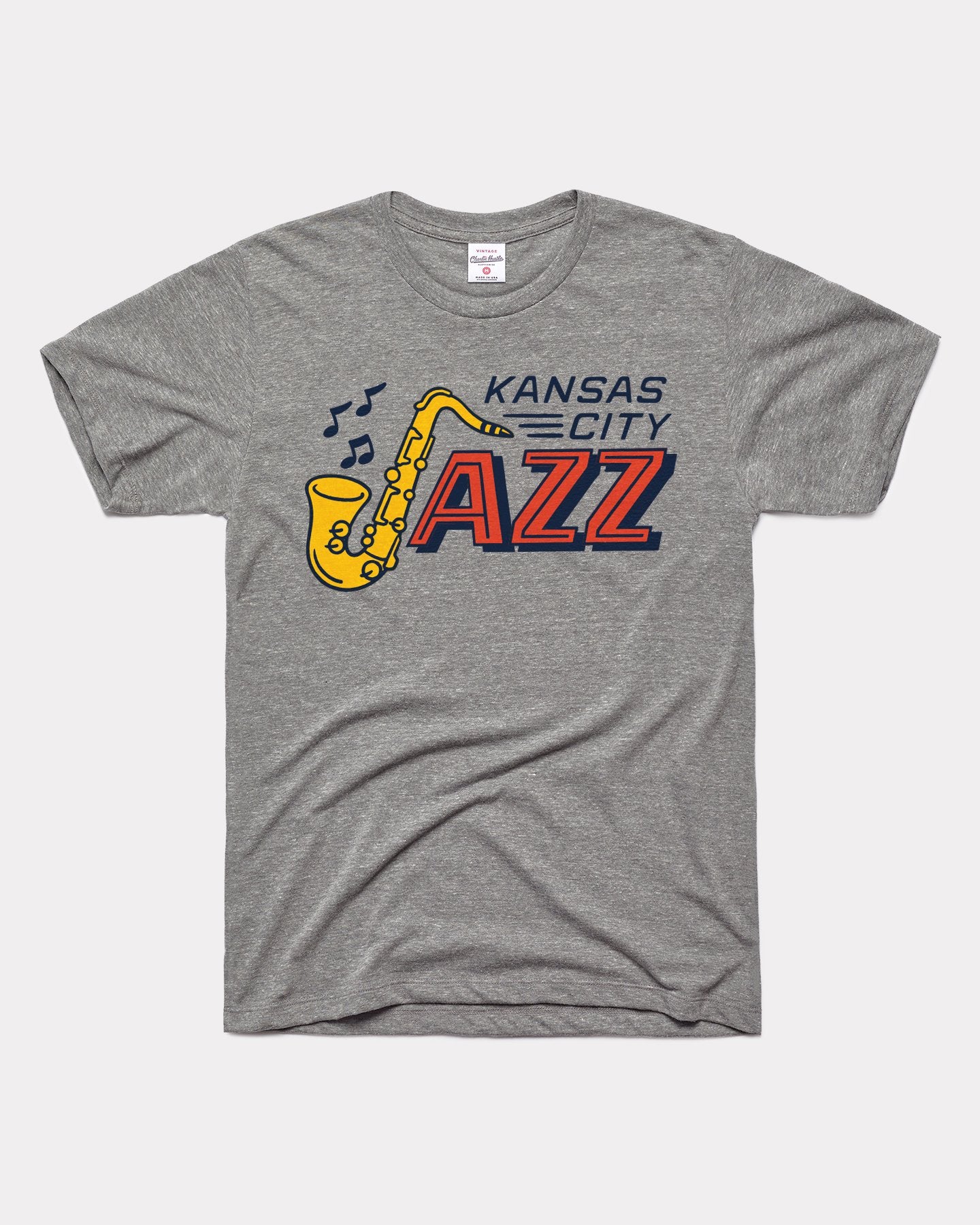 Kansas City Jazz Vintage Grey T-Shirt