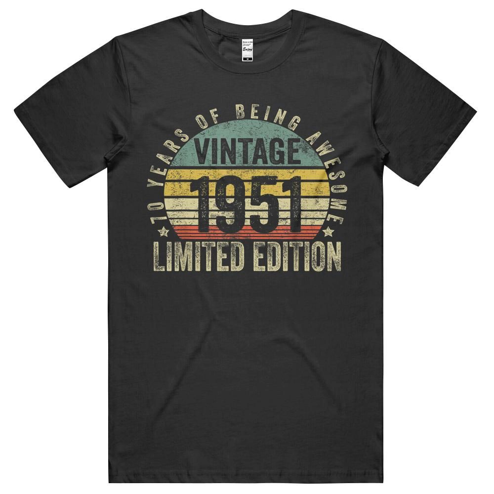 70 Year Old Gifts Vintage 1951 Limited Edition 70th Birthday Unisex Shirt