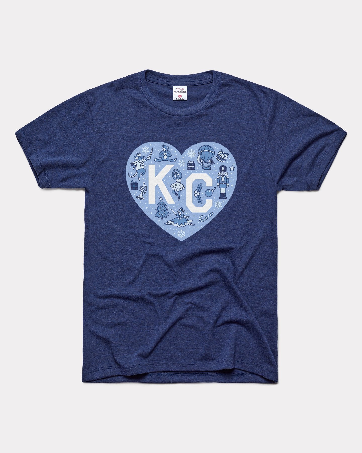 Vintage Navy Kansas City Ballet Nutcracker Kc Heart Unisex T-Shirt