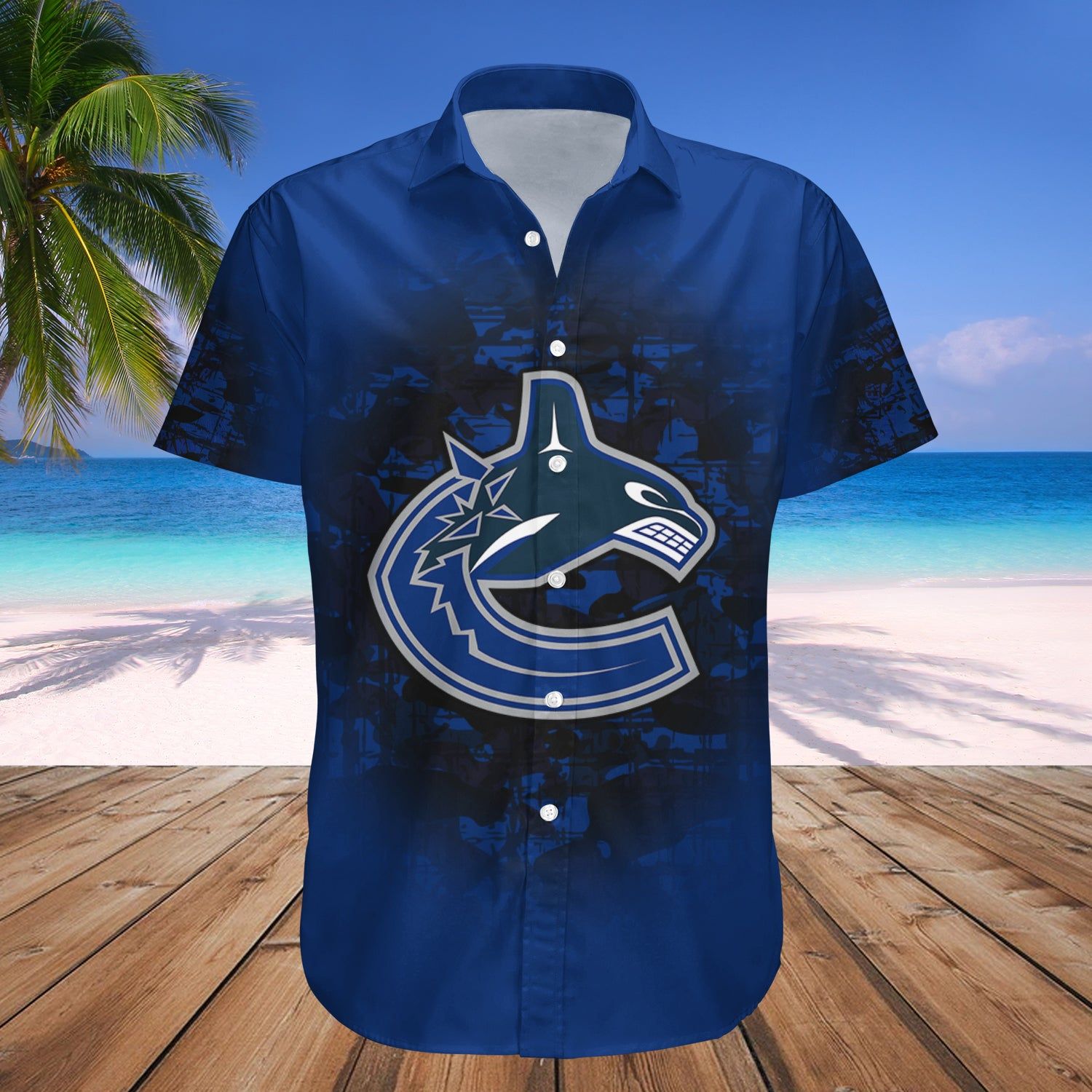 Vancouver Canucks Hawaii Shirt Camouflage Vintage – Nhl