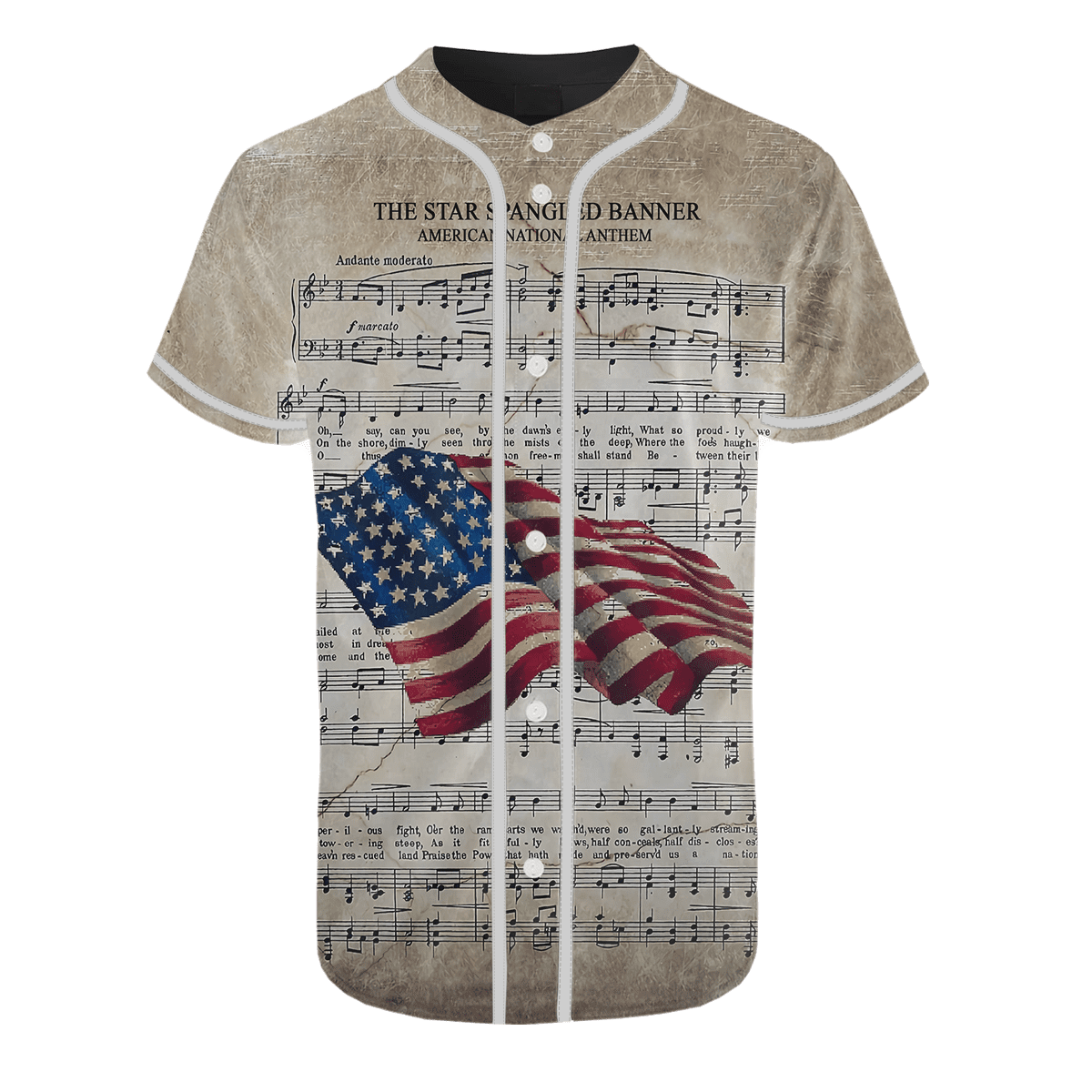 American National Anthem 3D All Over Printed Unisex Shirts