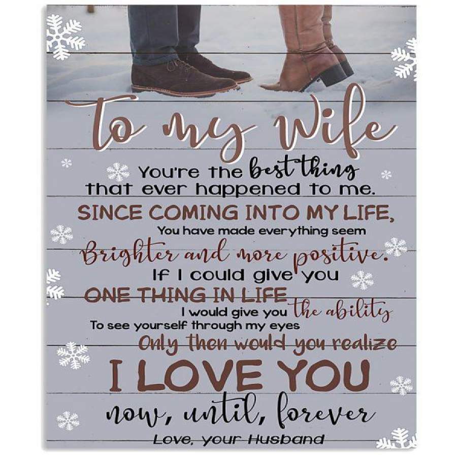 TO MY WIFE-NOW, UNTIL, FOREVER Vertical Poster