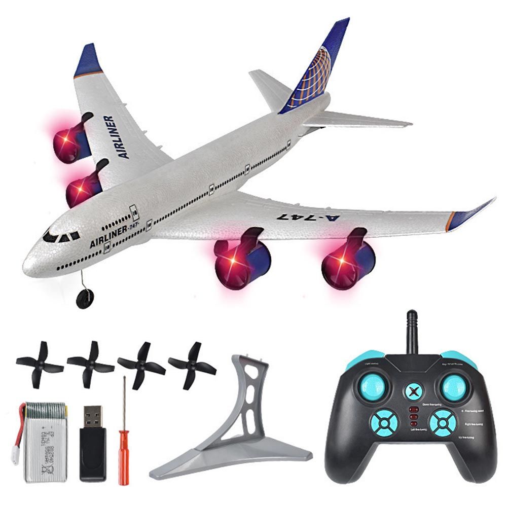 Remote Control Airplane for Boeing 747 Hand Throwing EPP Foam RC Glider 2.4G Controller High Speed Fixed Wing Plane Toy Boy Gift alx