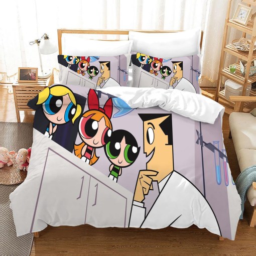 The Powerpuff Girls 6 Duvet Cover Pillowcase Home Decor 3D Bedding Set 7