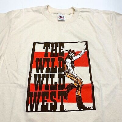 Vintage Wild Wild West T-shirt Tv Show Movie Western 2637